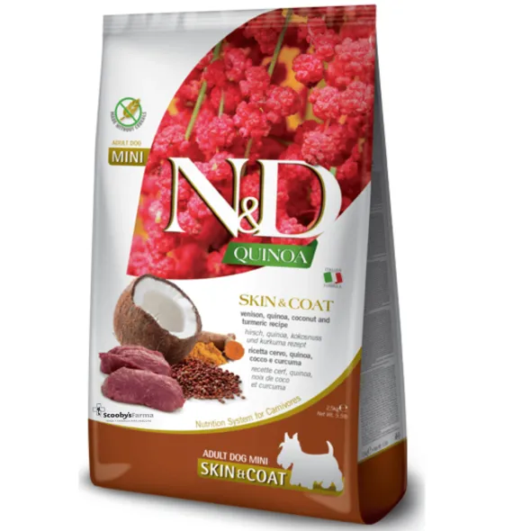 ND Quinoa dog MINI skin coat VENADO pieles sensibles perros MINI 2,5kg