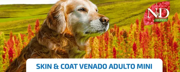 ND Quinoa dog MINI skin coat VENADO pieles sensibles perros MINI 2,5kg