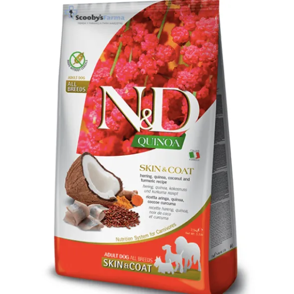 ND Quinoa skin coat Arenque pieles sensibles perros todas las razas