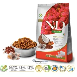ND Quinoa skin coat Arenque pieles sensibles perros todas las razas