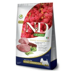 ND Quinoa Weight Management DOG CORDERO control de peso perros MINI 2,5 kg