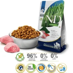 ND Spirulina Dog med-maxi Cordero perros adultos