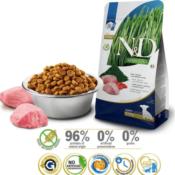 ND Spirulina Puppy mini Cordero 2 kg