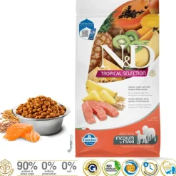 ND Tropical salmón perros medium maxi pienso para perros