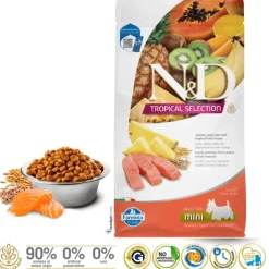 ND Tropical salmón perros mini pienso para perros