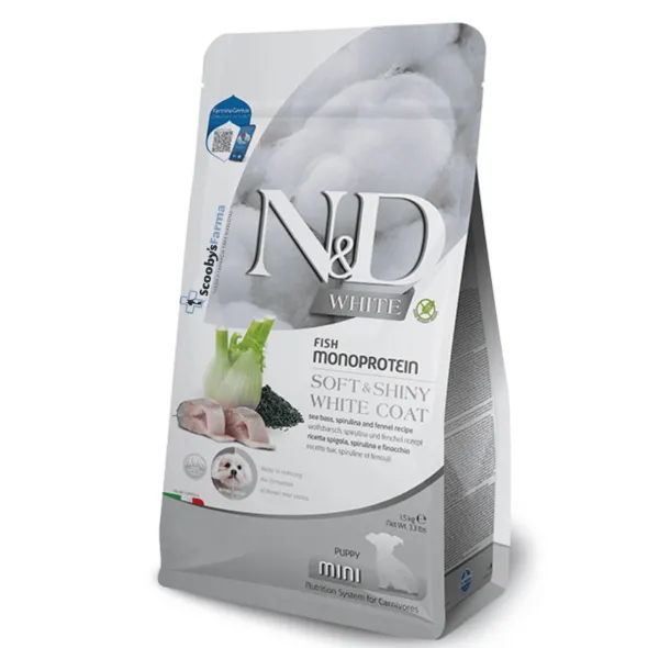 Nd White puppy mini LUBINA monoprotéico cachorros 1,5 kg