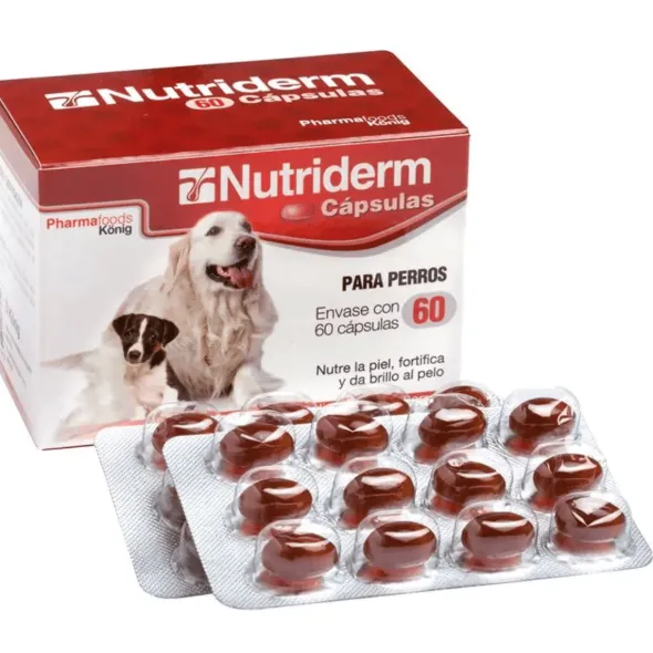Nutriderm cápsulas ácidos grasos para perros