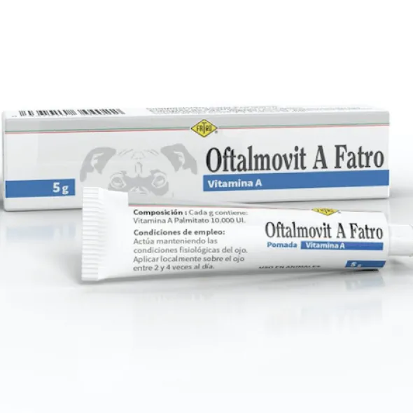 Oftalmovit A 5g Pomada CICATRIZANTE OJOS perros gatos