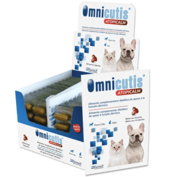 OMNICUTIS Atopicalm perros gatos cápsulas