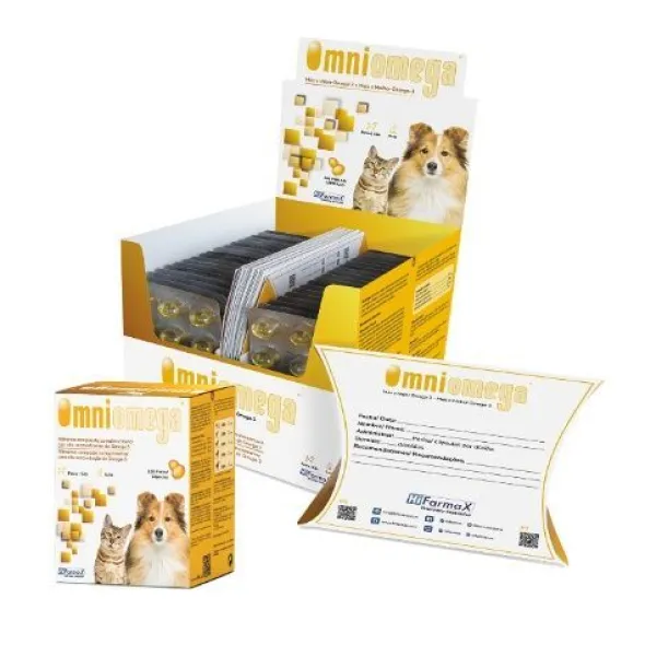 OMNIOMEGA omega 3 para perros gatos cápsulas