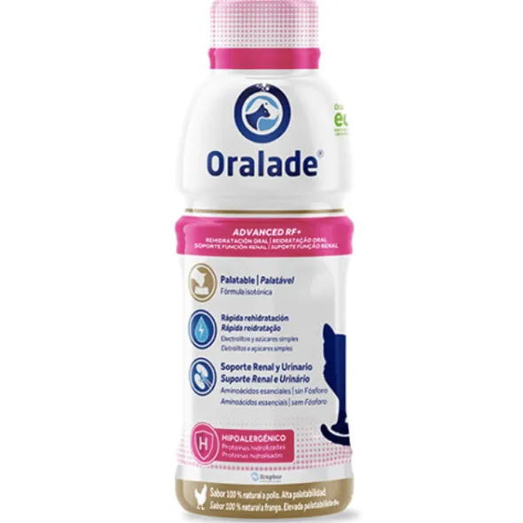 Oralade Advanced RF+ rehidratación y soporte renal gatos 6×330 ml