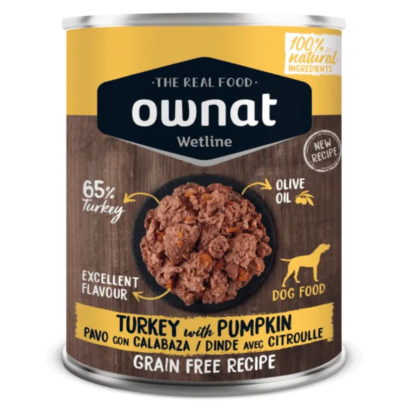 Ownat Lata pavo calabaza perros 400 g