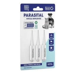 PARASITAL pipetas gatos perros pequeños 3×1,25ml
