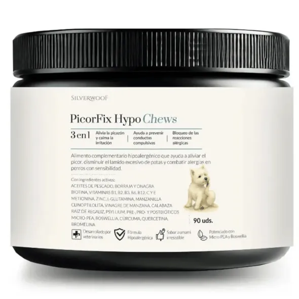 PicorFix HYPO Chews Suplemento hipoalergénico para perros con picor