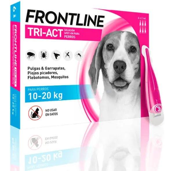 Pipetas Frontline Tri-act perros de 10 a 20 kg