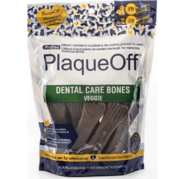 PLAQUEOFF dental care bones veggie 482 g perros