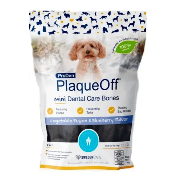 Plaqueoff mini ARÁNDANOS dental bones veggie para perros 340 g