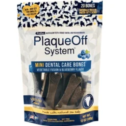 Plaqueoff mini dental bones veggie para perros 340 g