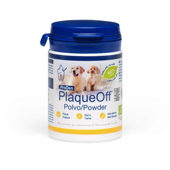 PlaqueOff polvo mal aliento perros y gatos