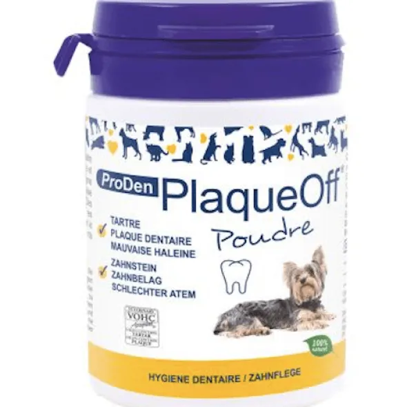 PlaqueOff polvo mal aliento perros y gatos