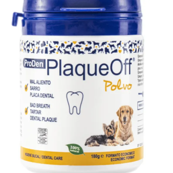 PlaqueOff polvo mal aliento perros y gatos