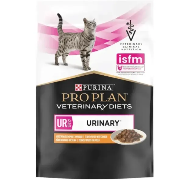 Pro Plan urinary pouch Pollo vet feline gatos 10×85 g