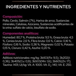 Pro plan urinary Salmón pouch para gatos 12×85 g