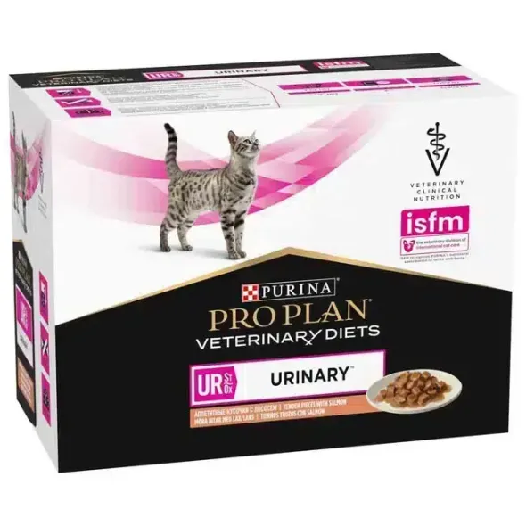 Pro plan urinary Salmón pouch para gatos 12×85 g
