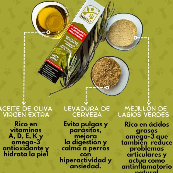 PROXPET Aceite oliva virgen extra para Perros 250 ml