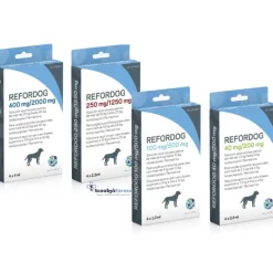 REFORDOG Pipetas antiparasitarias para perros | Protección completa contra pulgas, garrapatas y mosquitos, 4 pipetas