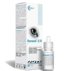 Remend 0.75 regeneración corneal perros gatos 3 ml