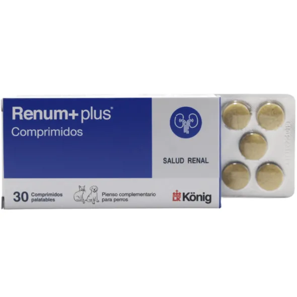 Renum PLUS perros gatos función renal comprimidos
