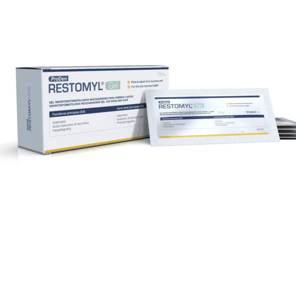 Restomyl Gel perros gatos inflamación cavidad oral