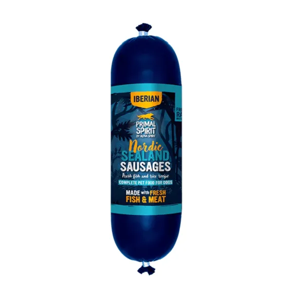 Salchicha Nordic Sealand Alpha Primal Iberian perros 10×1 kg