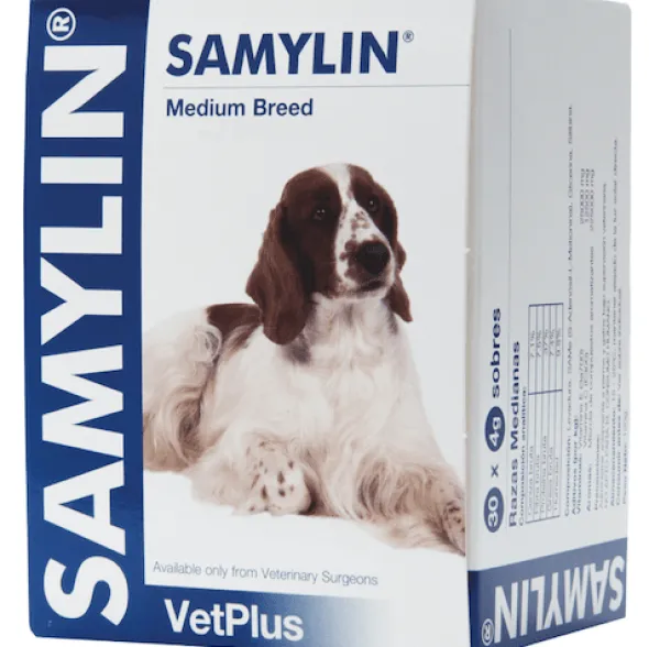 SAMYLIN protector hepático 30 sobres perros gatos