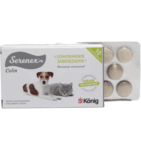 Serenex Calm tranquilizante comprimidos perros gatos