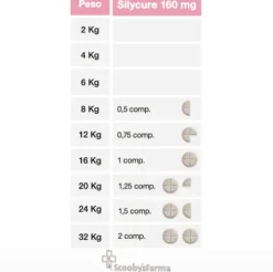 Silycure 160 mg apoyo hepático perros y gatos 30 comprimidos