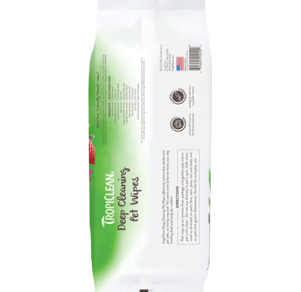 TropiClean Toallitas limpieza profunda perros gatos 100 unidades