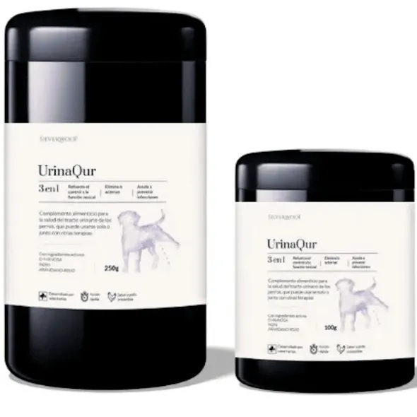 URINAQUR SilverWoof para perros | Suplemento urinario con D-manosa y arándano