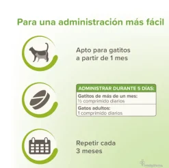 VERMIPURE gatos Antiparasitario INTERNO Natural 50 comprimidos