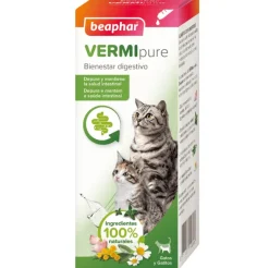VermiPure Gatos Líquido Antiparasitario INTERNO Natural 50 ml