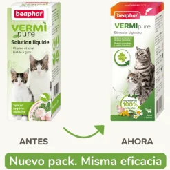 VermiPure Gatos Líquido Antiparasitario INTERNO Natural 50 ml