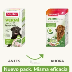 VERMIpure perros med/grandes antiparasitario INTERNO natural 50 comprimidos