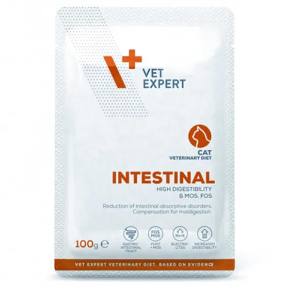 VetExpert Intestinal cat POUCH 12×100 g gatos