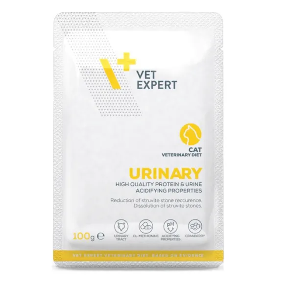 VetExpert Urinary cat pouch gatos 12×100 g
