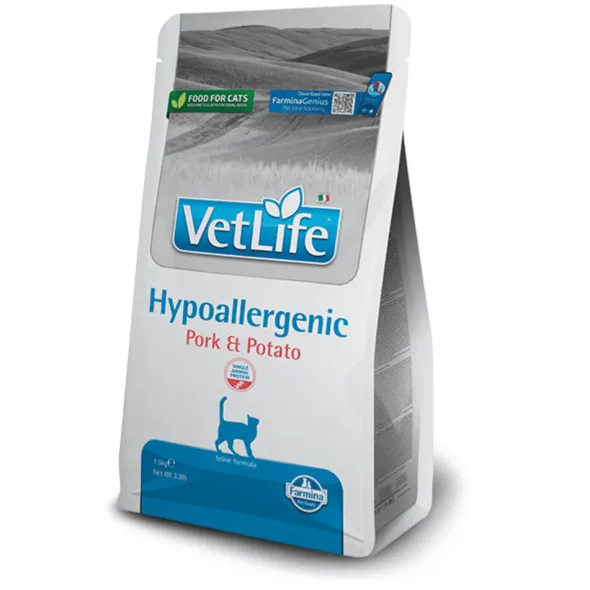 VetLife cat Hypoallergenic CERDO alergia alimentaria gatos