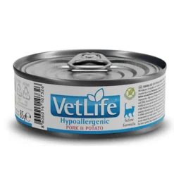 VetLife Cat lata Hypoallergenic Cerdo patata Farmina