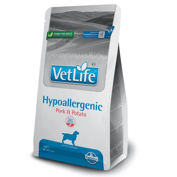 Vet Life Hypoallergenic CERDO alergias alimenticias perros
