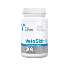 VetoSkin razas pequeñas y gatos pelo piel 60 cápsulas Twist off