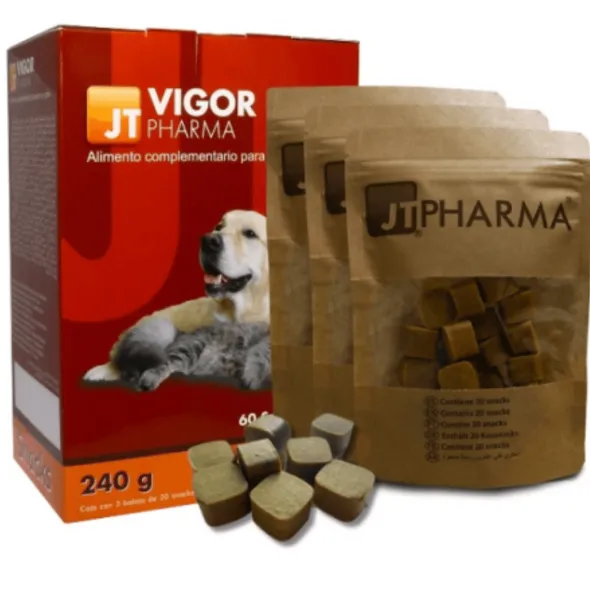 Vigor Pharma SNACKS vitaminas perros gatos 3x20x4 g